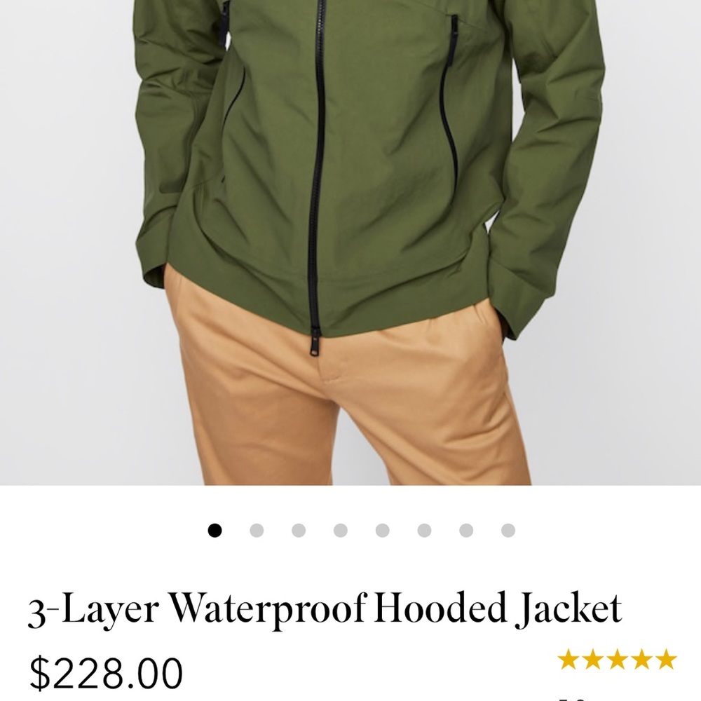 Outdoor Three layers Waterproof Men Jacket